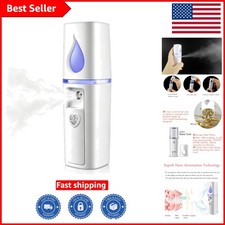 Hydrating Portable Nano Facial Mister with Integrated Mirror  20ml Water Tank