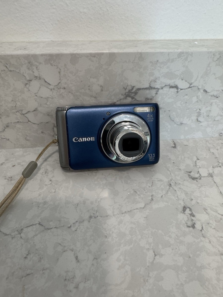 Canon PowerShot A3100 IS 12.1MP Compact Digital Camera Blue 4x