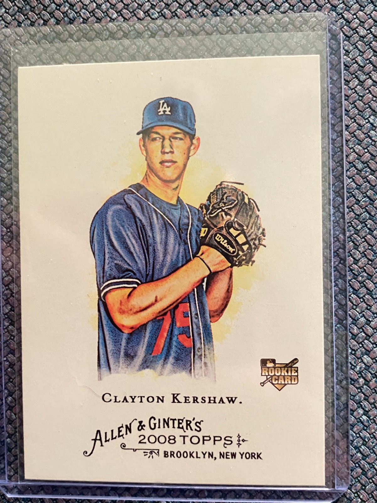 2008 TOPPS ALLEN & GINTER CLAYTON KERSHAW ROOKIE CARD RC LOS ANGELES DODGERS 72