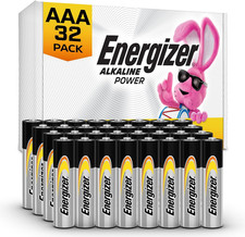 Alkaline Power AAA Batteries 32 Pack , Long-Lasting