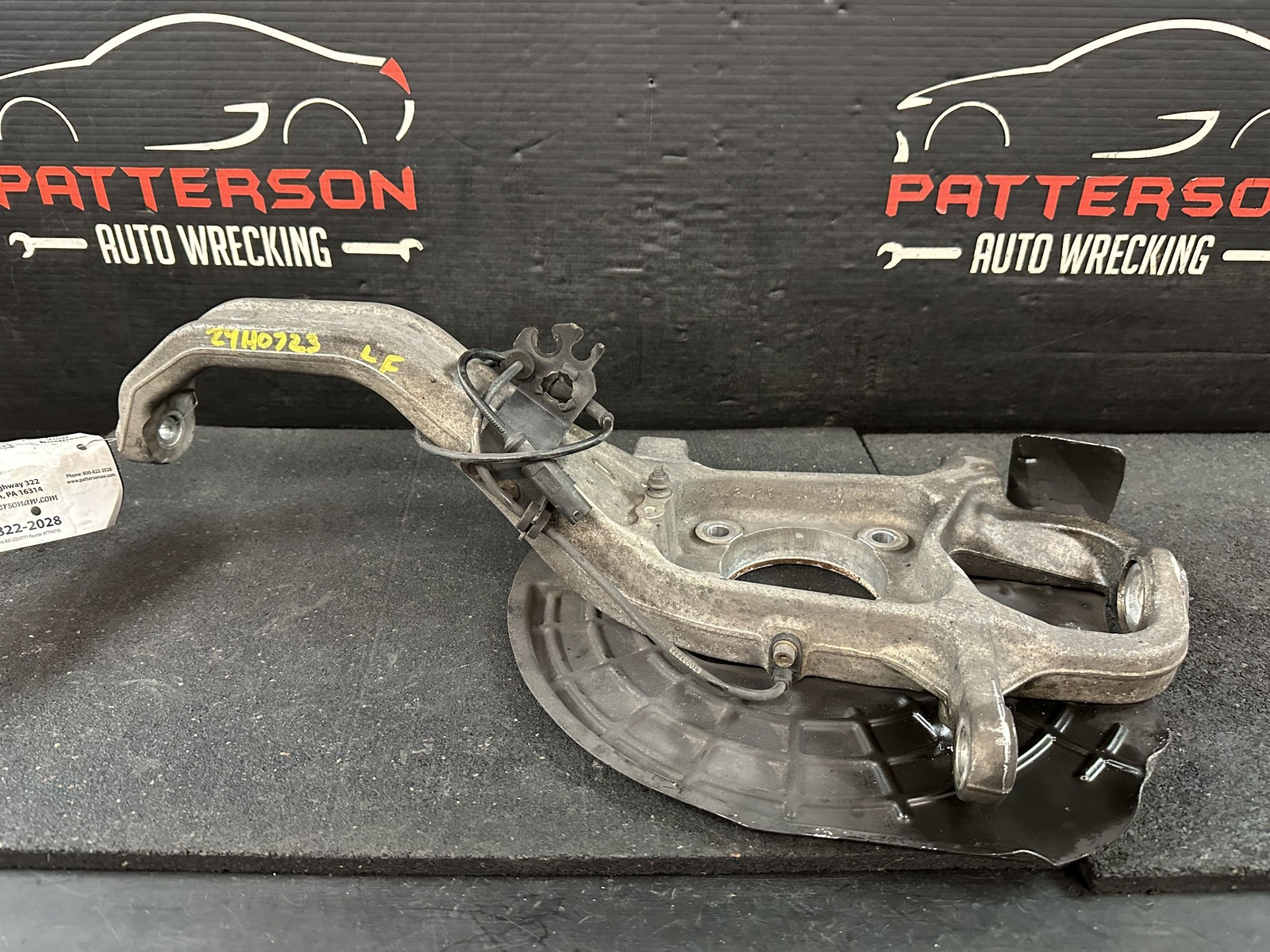14-20 MASERATI GHIBLI FRONT DRIVER LEFT SPINDLE STEERING KNUCKLE W/ HUB