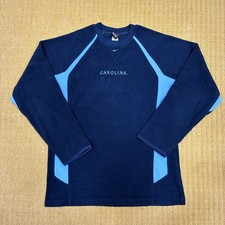VTG UNC Tar Heels Nike Team Fleece Therma Fit Sweatshirt Youth Large 16-18 Blue