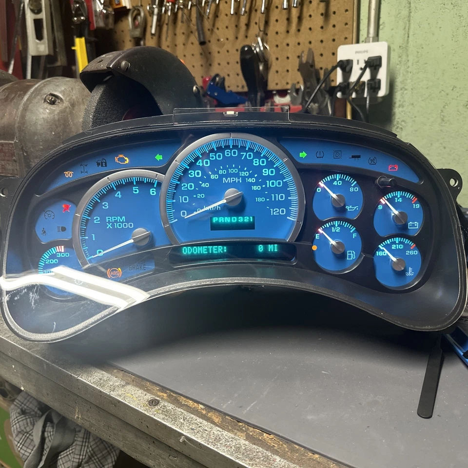 03-05 Chevy GMC Silverado Yukon Sierra Velocímetro Cluster Trans Temperatura!Ver Desc! Foto 4 de 4
