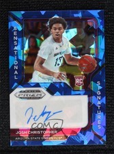 2021 Panini Prizm Draft Picks Blue Ice 5/25 Josh Christopher #SS-JCH Auto 0d44