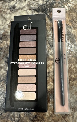 e.l.f. Rose Gold Eyeshadow Palette 83277 NUDE - ELF Cosmetics - New W/ Brush - Picture 2 of 4
