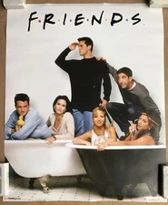 Friends TV Show Friends Cast In Bath Tubs Import Poster. Free shipping.