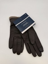 Club Room Snap Leather Tech Tip Gloves with 100 Cashmere L1
