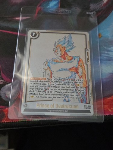 Dragon Ball Z Prince Of Destruction ST01-068 Secret Rare Card Game