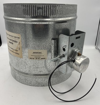 FAMCO ADO 10'' Motorized Damper 24V AC 60Hz 340mA Normally Open HVAC Round Vent
