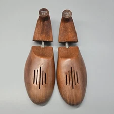 Freeman Vintage Wooden Shoe Forms Size L 12 inch Shoe Keeper Cobbler USA