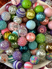  600-9 20pcs 20MM PASTEL AB Rhinestone Chunky BUBBLEGUM Mix Acrylic BEADS