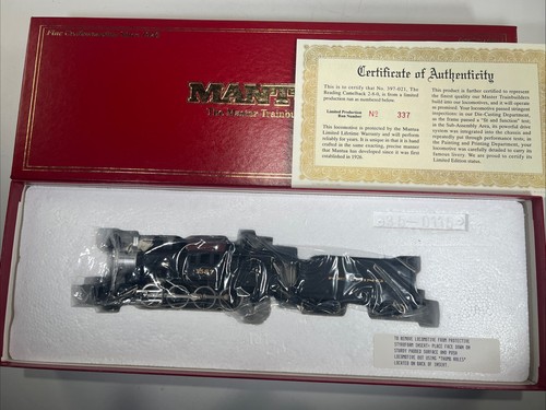 HO Mantua 397-021 Reading 2-8-0 Camelback Loco & Tender Limited Edition #337 NEW - Picture 1 of 4