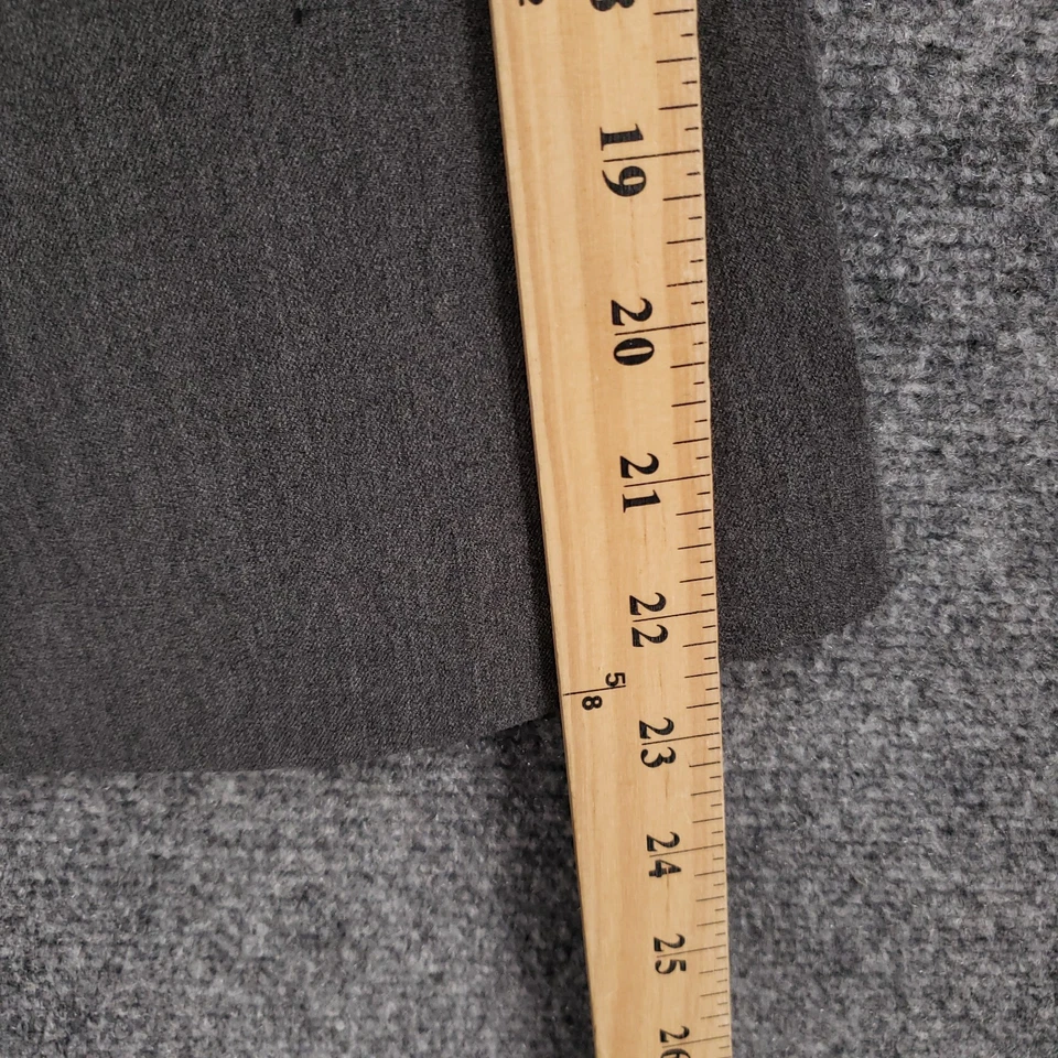 Express Blazer Womens 0 Gray One Button Jacket Suit Long Sleeve Stretch Notch - Imagem 3 de 4