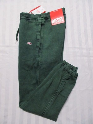 DIESEL JoggJeans Men's D-LAB-NE Green Denim Sweat Jean Pant A03932-09E32-547
