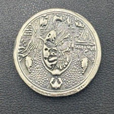 Shrekylou 2 Face 1ozt. .999 Silver 1in. Art Round by Bad Apple Bullion