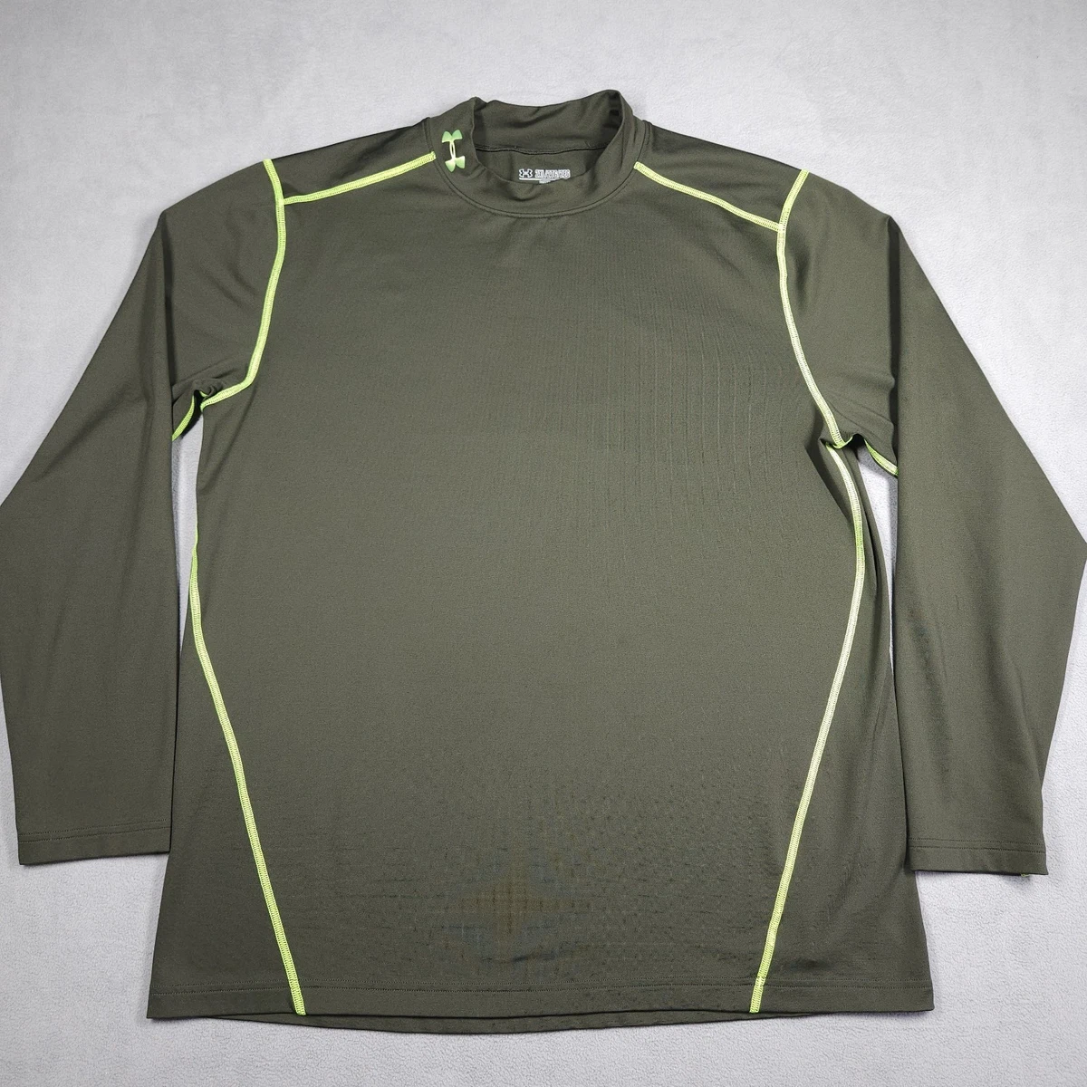 Buy Under Armour Coldgear Mock Camiseta De Manga Larga Hombres Gris Oscuro, Negro online