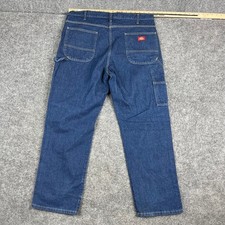 Dickies Carpenter Jeans Mens Size 38x30 Blue Relaxed Fit Utility Workwear