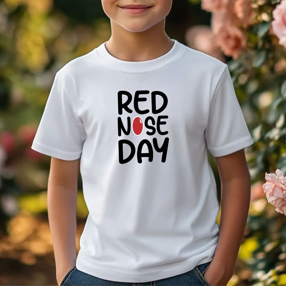 Red Nose Day 2025 T-Shirt Printed Comic Relief Family Matching