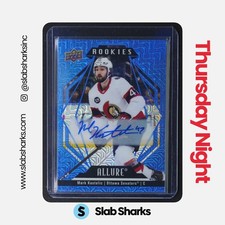2022 UPPER DECK ALLURE #102 MARK KASTELIC AUTO BLUE LINE RC ROOKIE /35