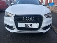 2010-2014 AUDI A1 8X S LINE COMPLETE FRONT BUMPER INCLUDING GRILLS WHITE LS9R