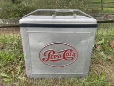 1950s Vintage Aluminum Pepsi-Cola Cooler