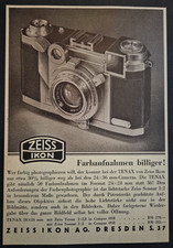 7. Zeiss Ikon AG TENAX Film Kamera Camera Werbung Reklame 1938