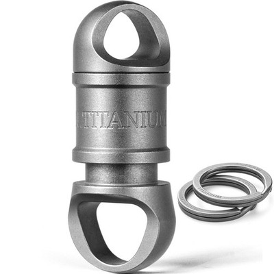 FEGVE Quick Release Keychain with 2 Key Rings Titanium, Detachable Pull Apart...