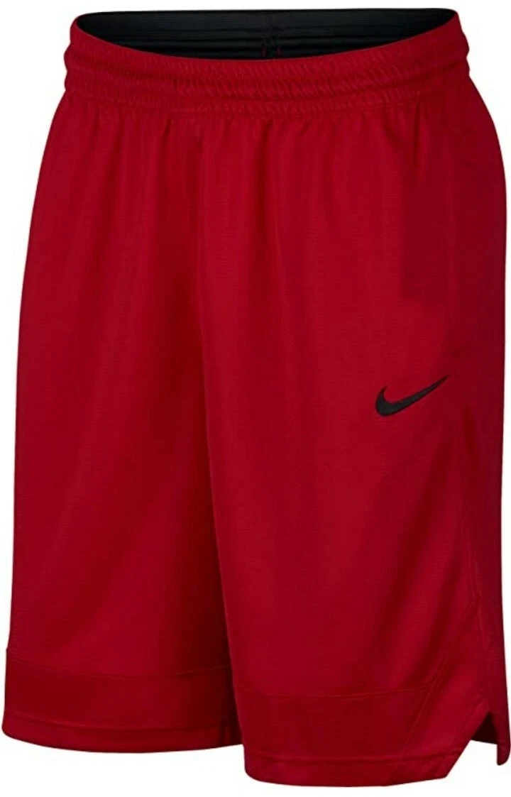 Nike Dri-Fit Icon Basketball Shorts with Pockets - Red- Mens Small-Tall