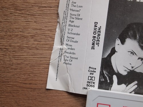 DAVID BOWIE - HEROES (RCA INTK5066) EARLY 80s UK CASSETTE TAPE REISSUE *READ* - Picture 3 of 6
