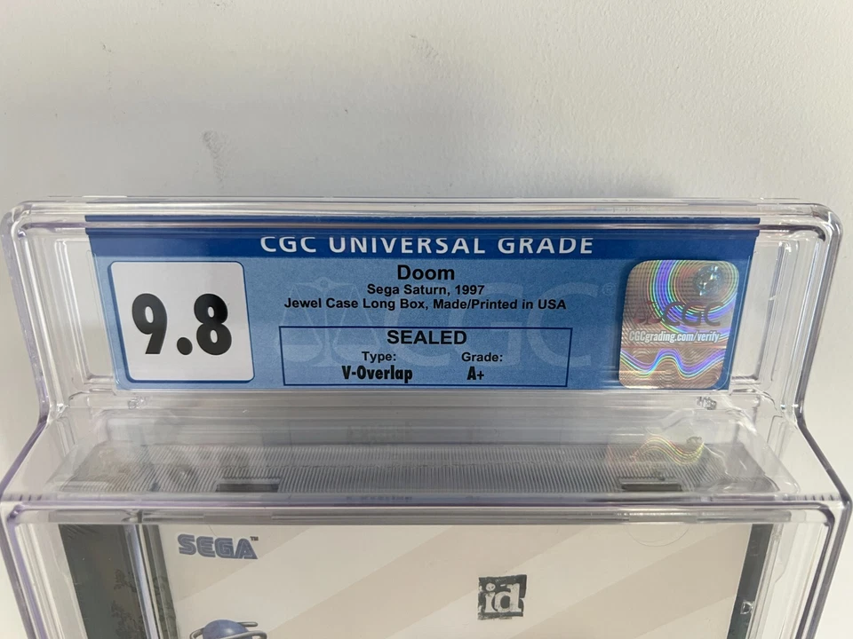 Doom (Sega Saturn) CGC 9.8 A+ New Sealed Graded WATA VGA 1st Print 1997 - Image 4 of 4