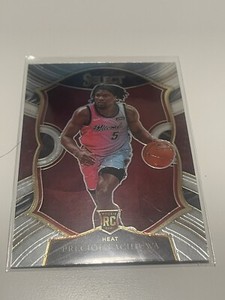 PRECIOUS ACHIUWA HEAT ROOKIE CONCOURSE SILVER PRIZMS 80 RC 2020-21 PANINI SELECT