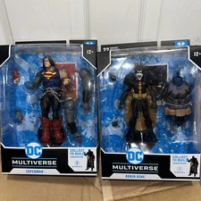 NEW! DC Set Of 2 Death Metal Superman & Robin King - Collect To Build DARKFATHER
