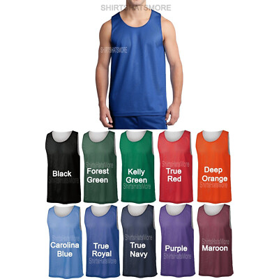 Herren Mesh Wendetrikot Basketball Team Tank Top Shirt Tee XS-2X 3X 4X NEU