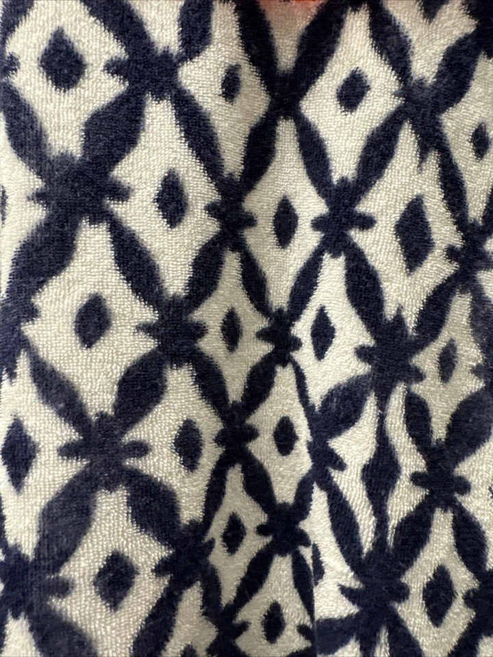 Crewcuts Girls Size 6 Terry Dress White Black Short Sleeve Printed Cover Up - Image 2 of 4