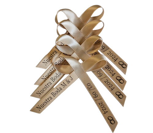 50 Personalized Ribbons Cut Baby Shower Bridal Wedding Baptism Birthday - Picture 240 of 241