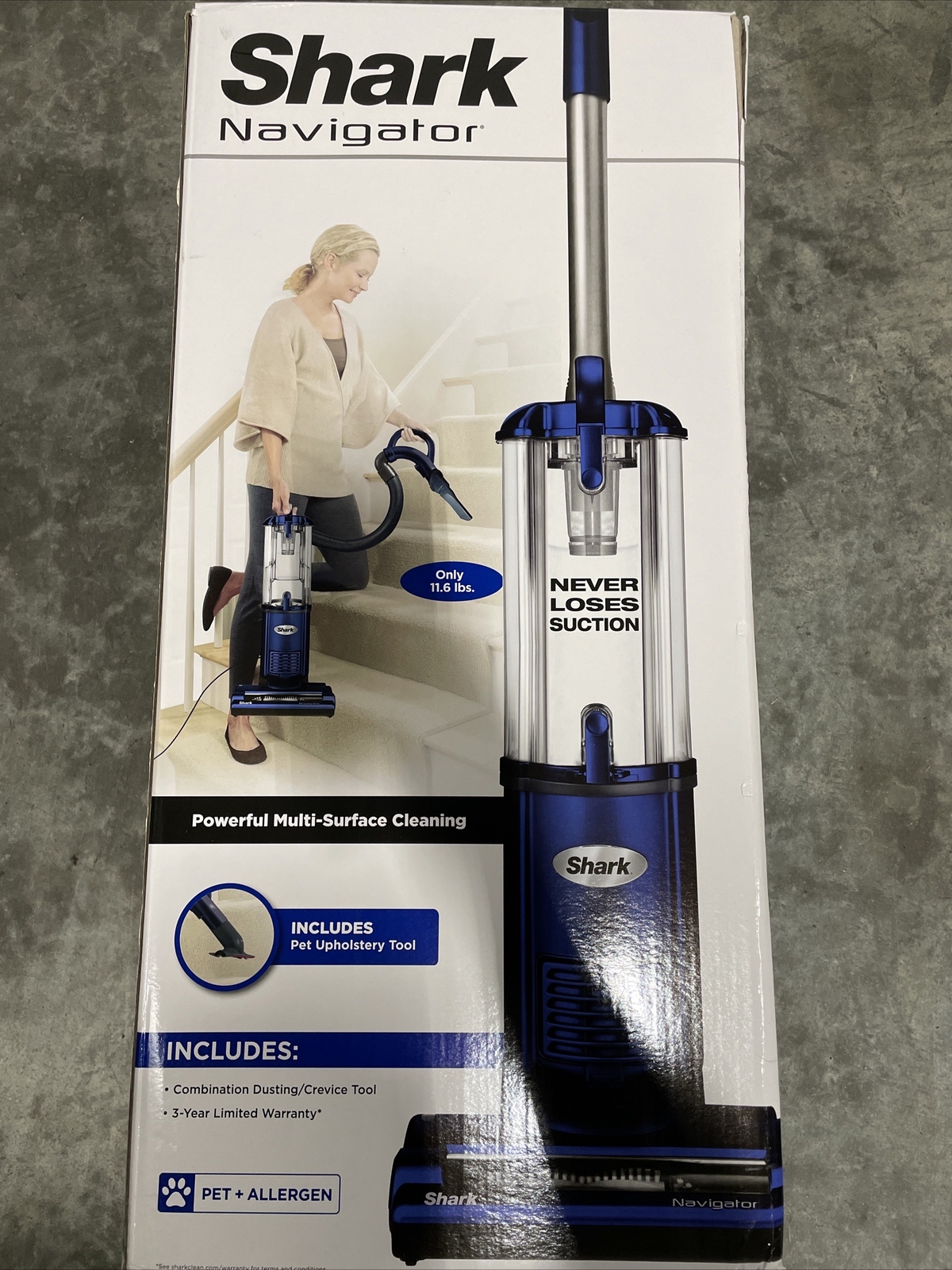 Shark NV105 Upright Vacuum Cleaner Blue 622356535595 eBay