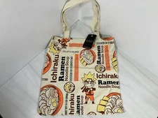 Naruto Shippuden Shoulder Bag Tote Canvas Ramen 2007 RARE