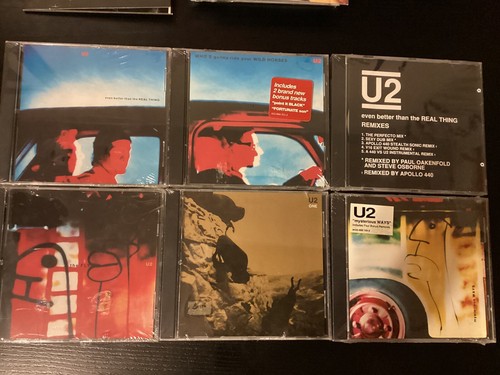 U2 Achtung Baby 6 CD Singles New Never Opened Even Better/one/fly/horses/myster