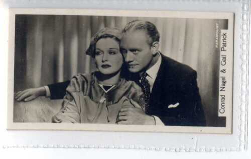 (Je7875) SINCLAIR,FILM STARS(55-108),CONRAD NAGEL & GAIL PATRICK,1937,#81 - Afbeelding 1 van 1