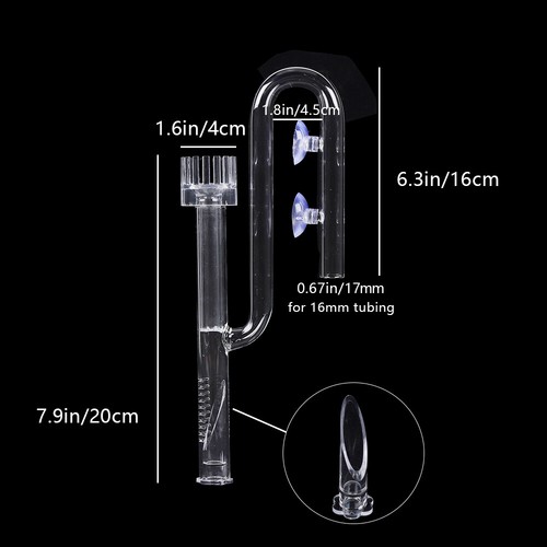 Skimmer superficie acqua acquario tubo acqua tubo filtro aspirazione superficie - Foto 3 di 12