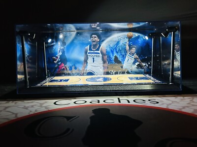 Anthony Edwards PSA& BGS LED sports card display case, Minnesota Timberwolves