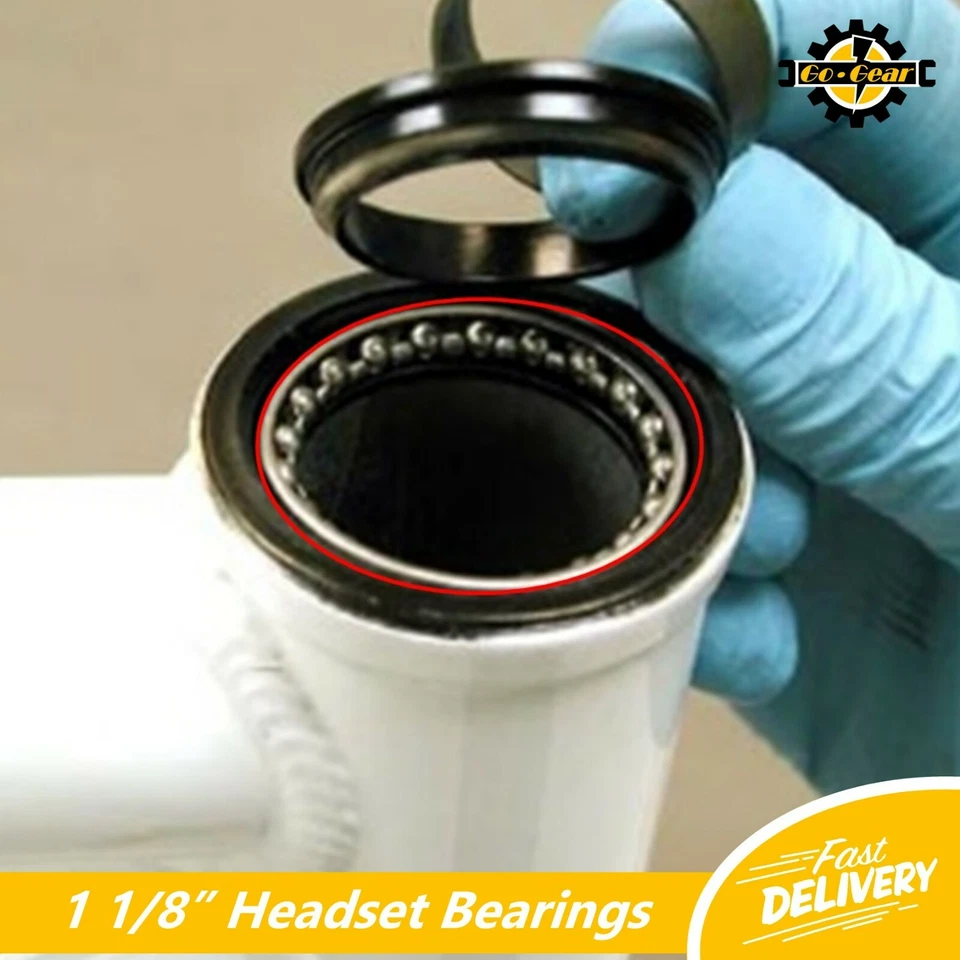 BIKE & CYCLE HEADSET BEARINGS (PAIR) -1 1/8" inch Threaded Threadless Ahead Road - Image 2 of 4