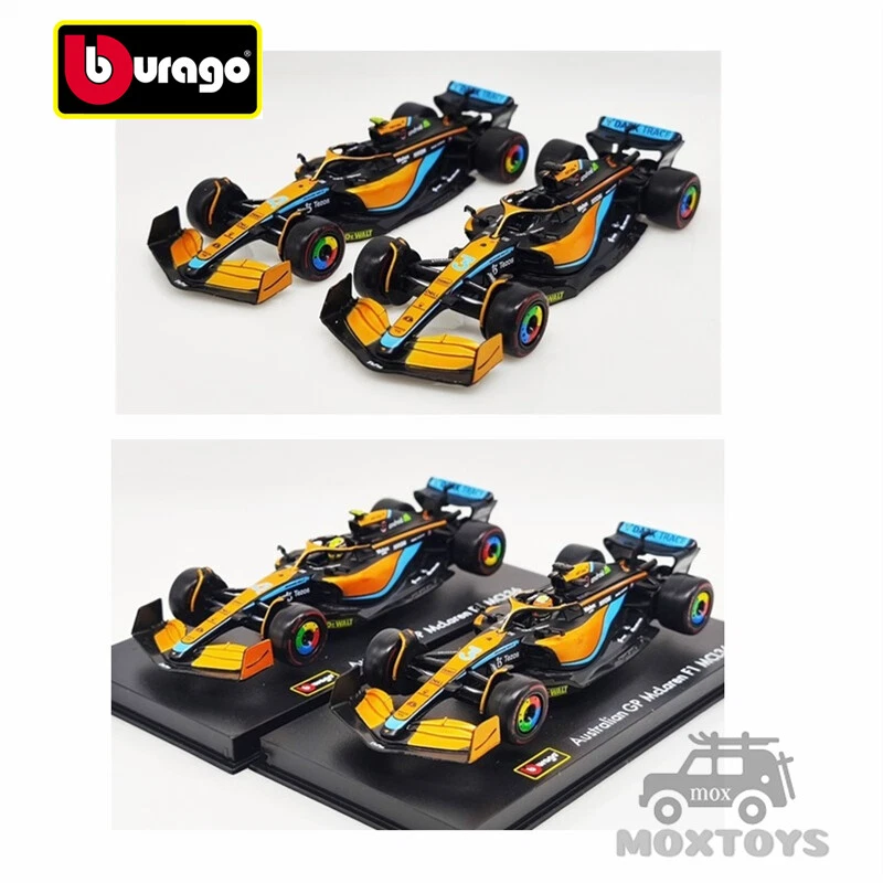 Bburago 1:43 F1 2022 McLaren MCL36 #3 D.Ricciardo / #4