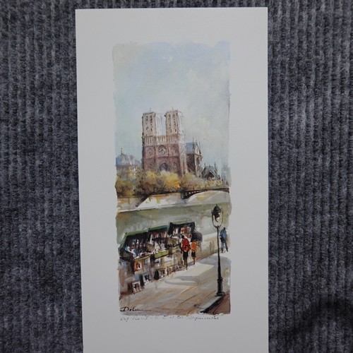 Vintage 10 Lucien Delarue Paris Lithograph Prints 11x6 Unframed 541 - 550 **READ - Picture 16 of 23