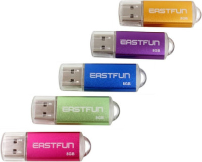 EASTFUN 5Pcs 8GB USB Flash Drive 8GB, 5Pack Gold Rose Blue Purple Green