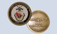 USS Providence SSN 719 Commemorative Submarine Challenge Coin