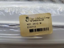 qty 4 nos new Hart & Cooley 421 White Steel 2 x 12 floor Register grill w Damper