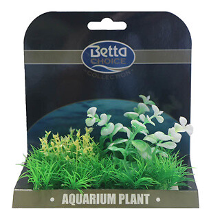Betta Choice Med Plant Mat Green & White Aquarium Fish Tank Decoration