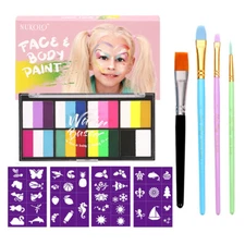 Paint Palette Set 18 Colors Set Professional Face Split Cakes K8Y0