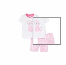 Kissy Kissy Cheetah Short Pajamas. 2T Pima Cotton New with Tags